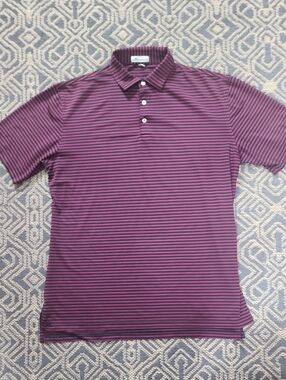 Peter Millar Striped Golf Polo